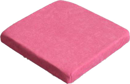 Изображение товара Подушка на стул MATEX Velours Cuadro / 38-115 (светло-розовый)