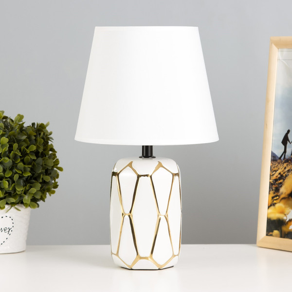 Изображение товара Прикроватная лампа Risalux Рико 9947678 (белый/золото)