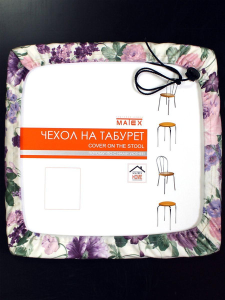 Изображение товара Подушка на стул MATEX Cuadro Concept. Цветы на желтом / 51-930 (желтый/розовый/зеленый)