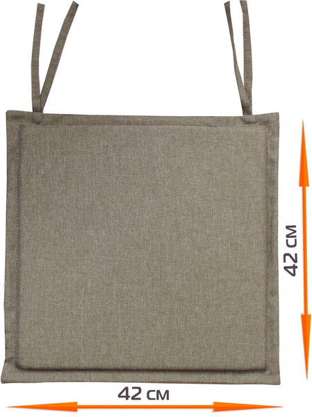 Изображение товара Подушка на стул MATEX Фьюжн. Line / 57-611 (серо-коричневый)