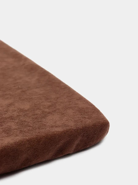 Изображение товара Подушка на стул MATEX Velours Cuadro / 57-482 (красно-коричневый)