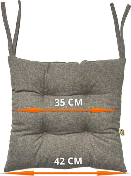 Изображение товара Подушка на стул MATEX Melange / 32-984 (темно-бежевый)