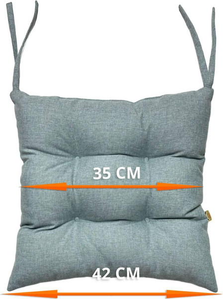 Изображение товара Подушка на стул MATEX Melange / 64-268 (серо-зеленый)
