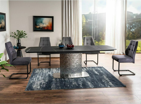 Изображение товара Обеденный стол Signal Moncler Ceramic Sahara Noir 160-240x90 (черный)