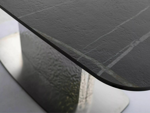 Изображение товара Обеденный стол Signal Moncler Ceramic Sahara Noir 160-240x90 (черный)