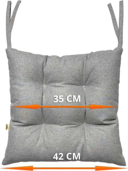 Изображение товара Подушка на стул MATEX Melange / 64-282 (серо-бежевый)