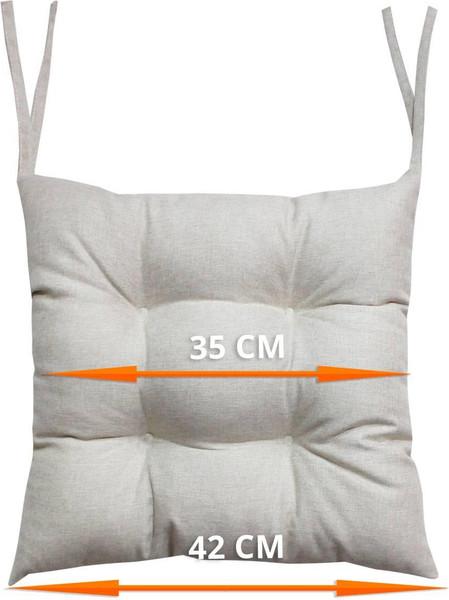 Изображение товара Подушка на стул MATEX Melange / 22-961 (молочный)