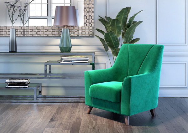 Изображение товара Кресло мягкое Bravo Мебель Далас-1 Стандарт 1 вариант (изумруд)