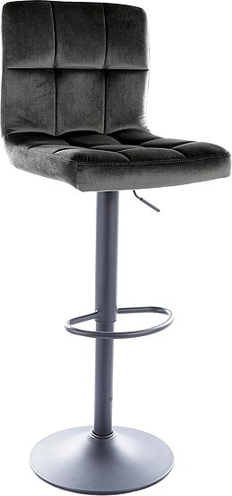 Изображение товара Стул барный Signal C105 Velvet (Bluvel 19 черный/черный)