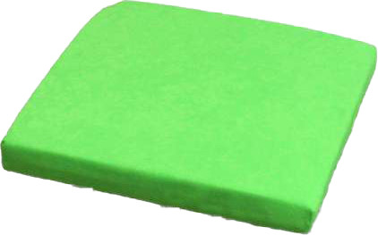 Изображение товара Подушка на стул MATEX Velours Cuadro / 43-102 (салатовый)