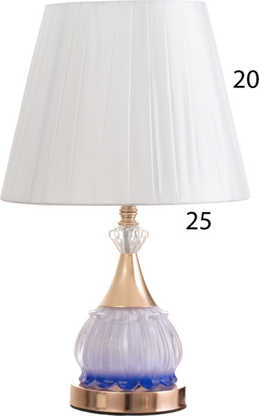 Изображение товара Прикроватная лампа Risalux Ева 10424451 (золото/синий)