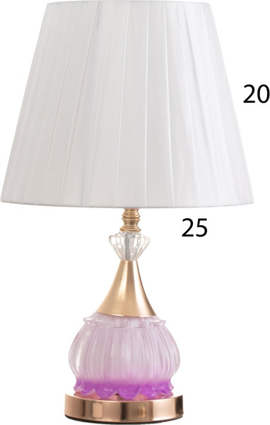 Изображение товара Прикроватная лампа Risalux Ева 10424452 (золото/розовый)