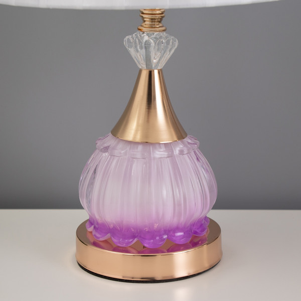 Изображение товара Прикроватная лампа Risalux Ева 10424452 (золото/розовый)