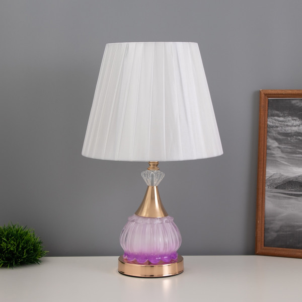 Изображение товара Прикроватная лампа Risalux Ева 10424452 (золото/розовый)