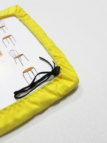 Изображение товара Подушка на стул MATEX Velours Cuadro / 57-499 (желтый)