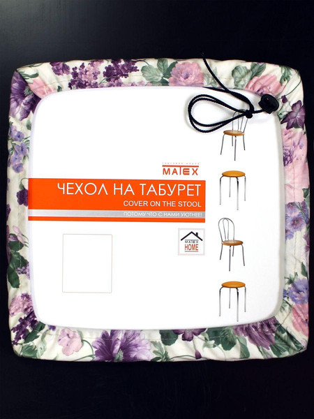 Изображение товара Подушка на стул MATEX Velours Cuadro / 57-499 (желтый)