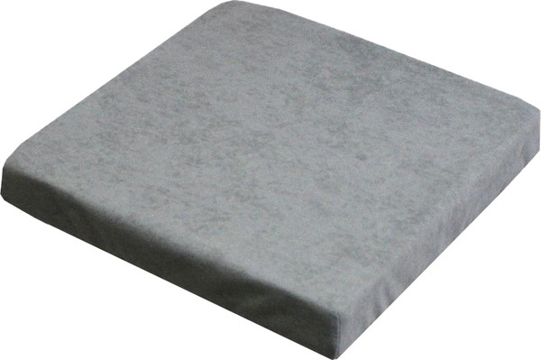 Изображение товара Подушка на стул MATEX Velours Cuadro / 57-505 (светло-серый)