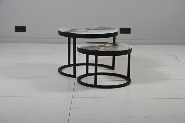 Изображение товара Комплект журнальных столиков Мир стульев №6 60x60 (черный муар/фото 1471082564)