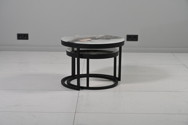 Изображение товара Комплект журнальных столиков Мир стульев №6 60x60 (черный муар/фото 1471082564)