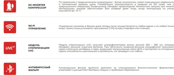 Изображение товара Сплит-система CHiQ Morandi inverter CSDH-24DA-IN/CSDH-24DA-OUT