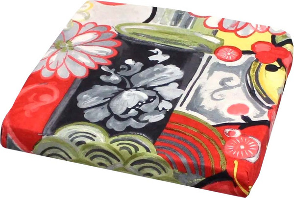 Изображение товара Подушка на стул MATEX Cuadro Concept. Театр / 33-332 (серый/красный/оливковый)