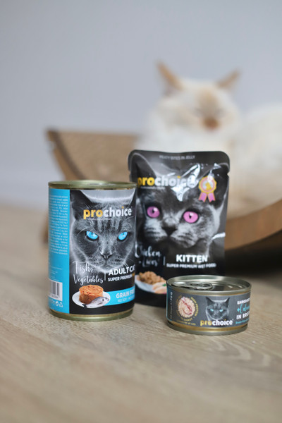 Изображение товара Влажный корм для кошек Prochoice Рыба и овощи паштет для взрослых кошек (400г)