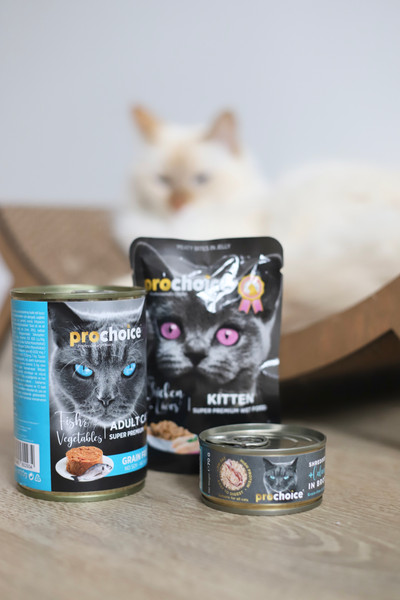 Изображение товара Влажный корм для кошек Prochoice Рыба и овощи паштет для взрослых кошек (400г)