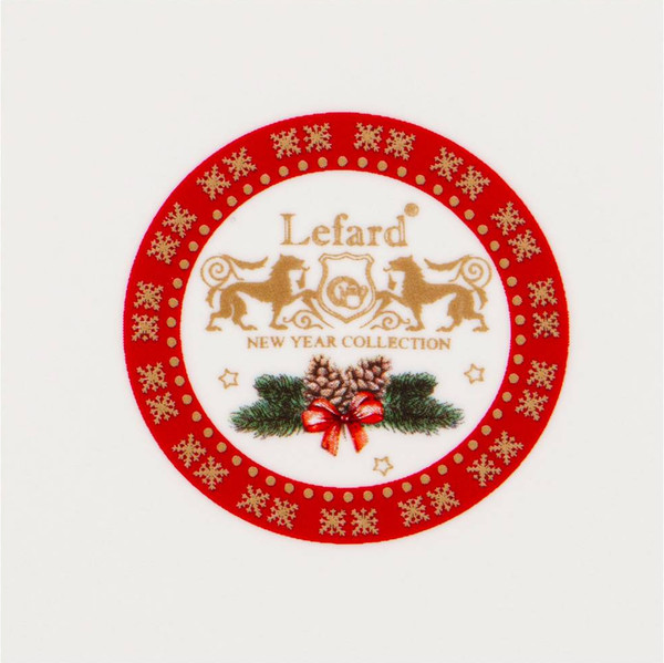 Изображение товара Тарелка столовая обеденная Lefard Часы / 85-1818 (красный)