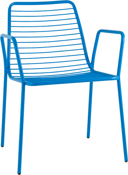 Изображение товара Стул садовый Stool Group Дели с подлокотниками / LV-107-5015 (металл голубой)