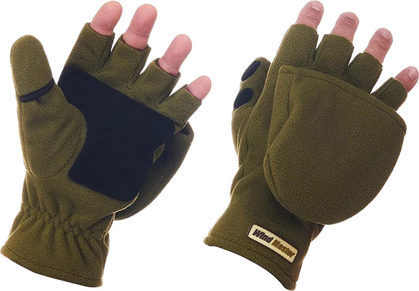 Изображение товара Перчатки для охоты и рыбалки Higashi Wind Master Olive L / 05916_116