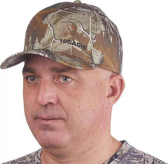 Изображение товара Бейсболка для охоты и рыбалки Higashi Hunter Cap / 05933 (Camo Forest)