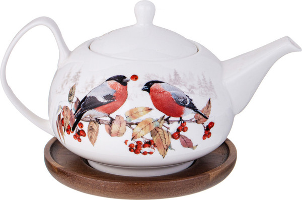 Изображение товара Заварочный чайник Lefard Лесная сказка Снегири / 85-2023