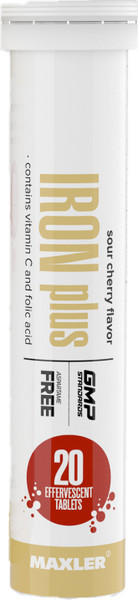 Изображение товара Витаминно-минеральный комплекс Maxler Айрон Плюс Вишня (20 таблеток)