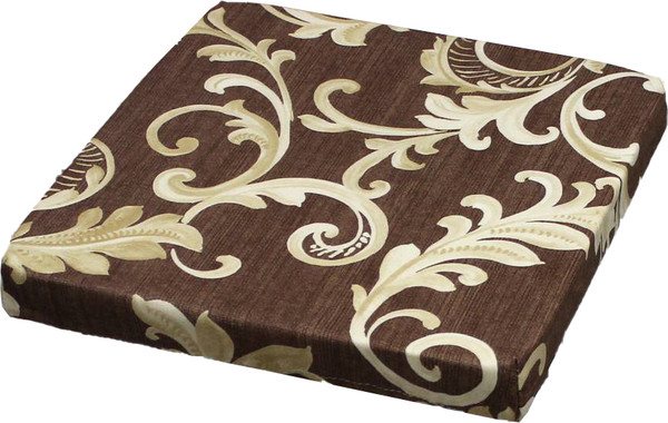 Изображение товара Подушка на стул MATEX Cuadro concept. Вензель на коричневом / 33-424 (бежевый/коричневый)