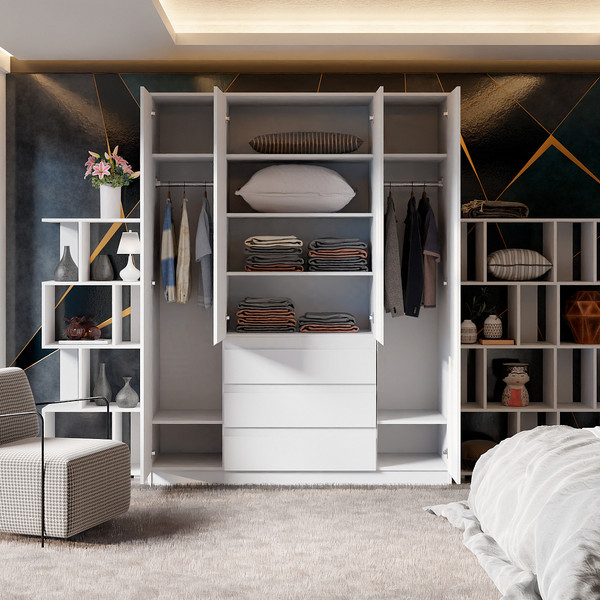 Изображение товара Шкаф Dipriz Марм / Д.70041.1 (белый)