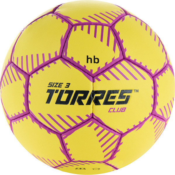 Изображение товара Гандбольный мяч Torres Club H32433 (размер 3, желтый)