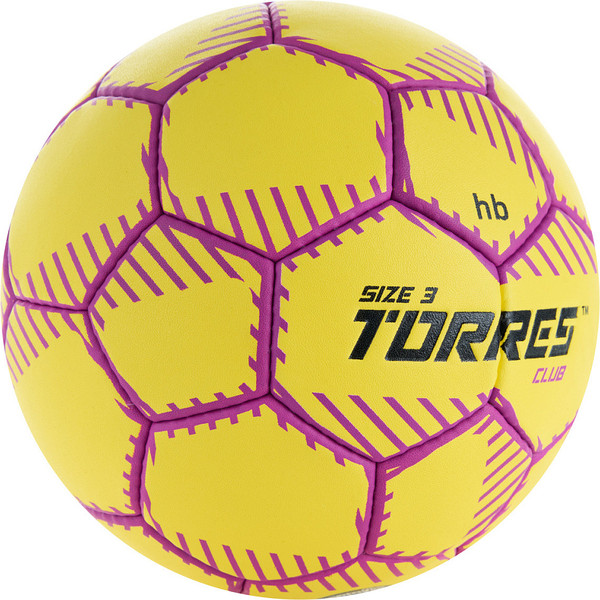 Изображение товара Гандбольный мяч Torres Club H32433 (размер 3, желтый)