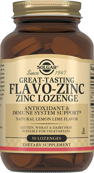 Изображение товара Пищевая добавка Solgar Флаво-цинк (50 пастилок)