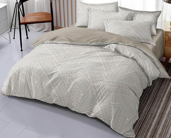 Изображение товара Комплект постельного белья Alleri Поплин Luxe Евро / П-329