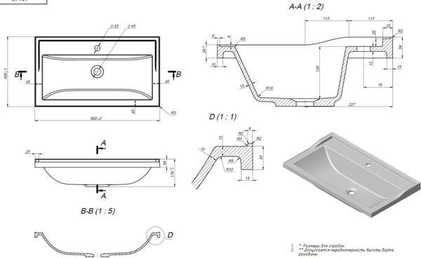 Изображение товара Умывальник Versalia Fiesta 80