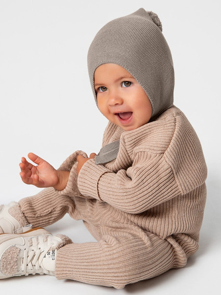Изображение товара Шапочка для малышей Amarobaby Pure Love Nice / AB-OD23-PLN16/12-40 (коричневый, р.40-42)