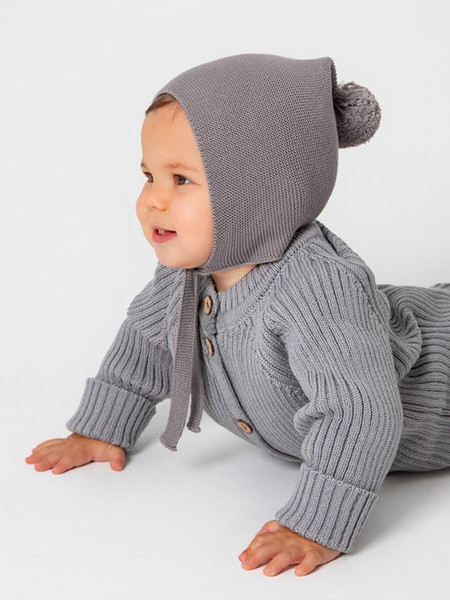 Изображение товара Шапочка для малышей Amarobaby Pure Love Nice / AB-OD23-PLN16/11-46 (серый, р.46-48)