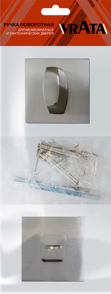 Изображение товара Фиксатор дверной защелки Vrata ВК AL серия 03 Slim (никель)