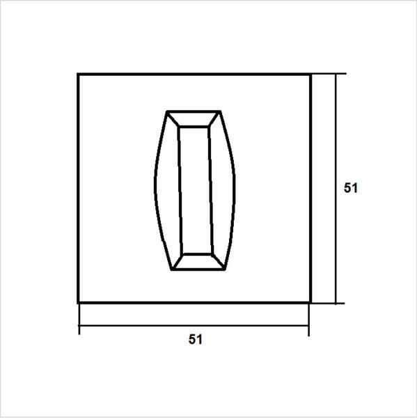 Изображение товара Фиксатор дверной защелки Vrata ВК AL серия 03 Slim (никель)