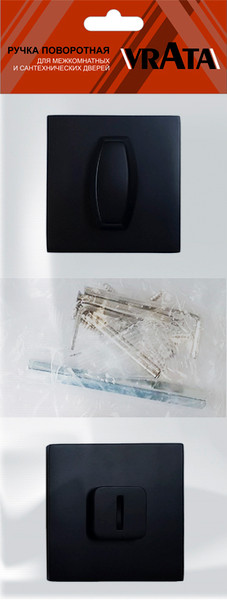 Изображение товара Фиксатор дверной защелки Vrata ВК AL серия 03 Slim (черный)