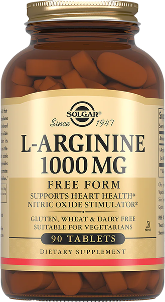 Изображение товара L-аргинин Solgar 1000мг (90 таблеток)