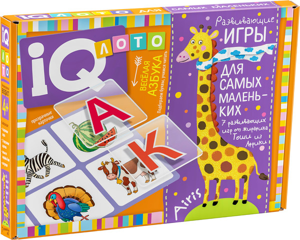 Изображение товара Развивающая игра Айрис-пресс Лото 4+. Веселая азбука / 9785811281299