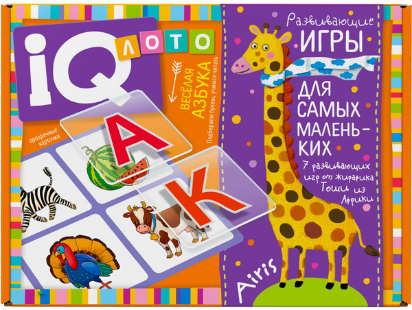 Изображение товара Развивающая игра Айрис-пресс Лото 4+. Веселая азбука / 9785811281299