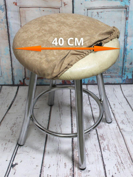 Изображение товара Чехол на табурет MATEX Velours / 45-694 (кофейный)