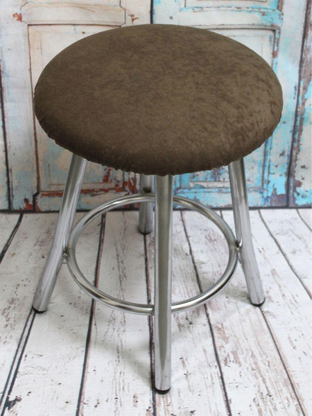 Изображение товара Чехол на табурет MATEX Velours / 45-700 (коричневый)